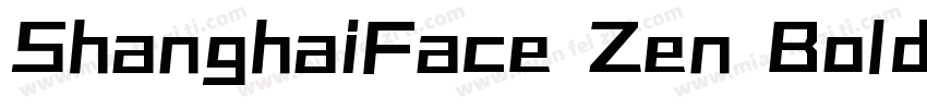 ShanghaiFace Zen BoldGB20字体转换